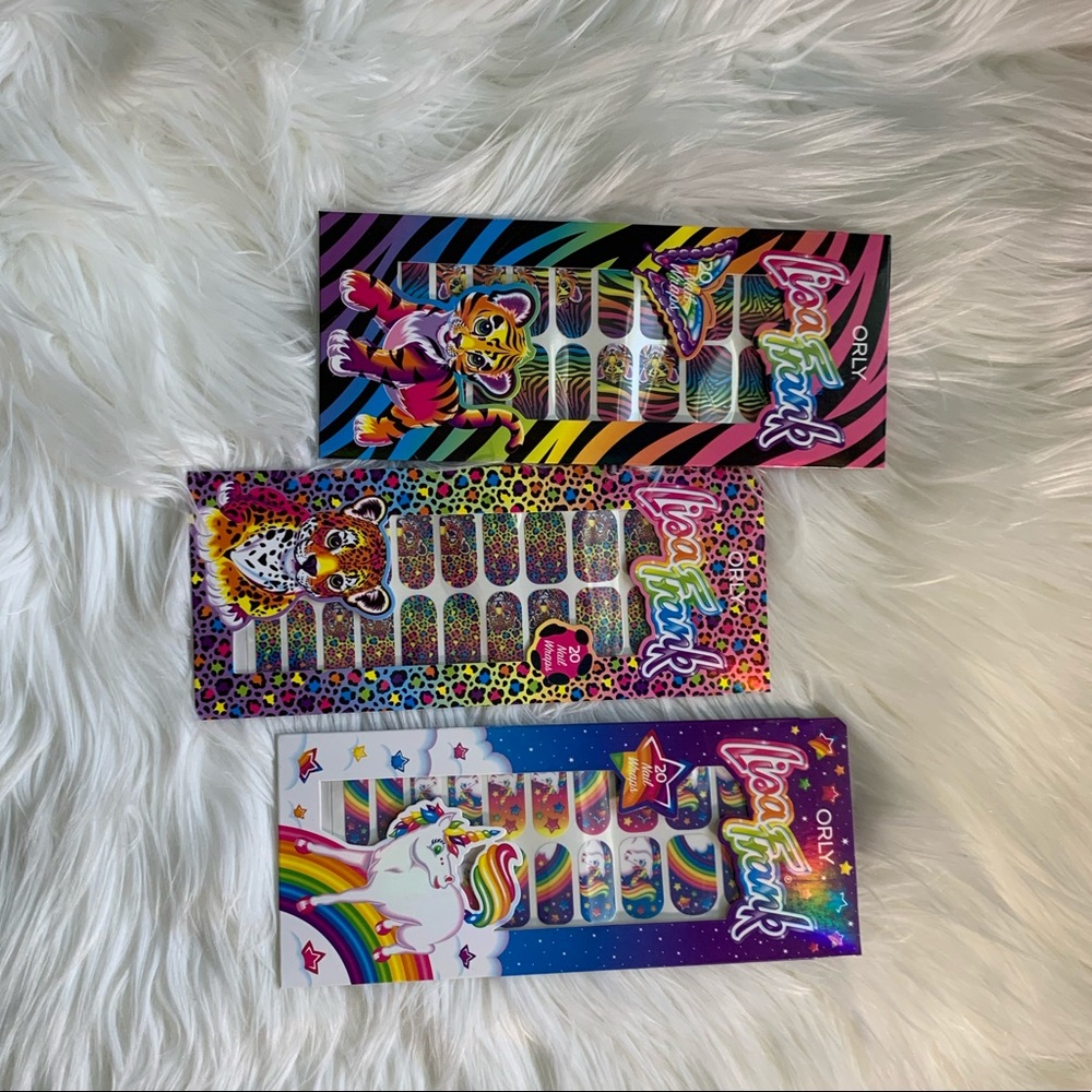 *SOLD*Orly x Lisa Frank Nail Wraps Bundle - Picture 1 of 6